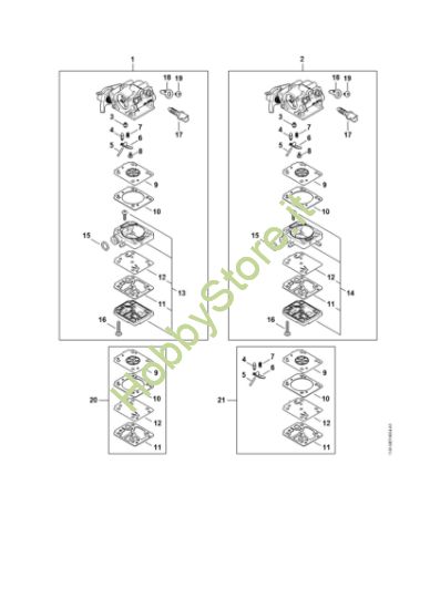 Picture of Particolari carburatore MS 162 C-BE
