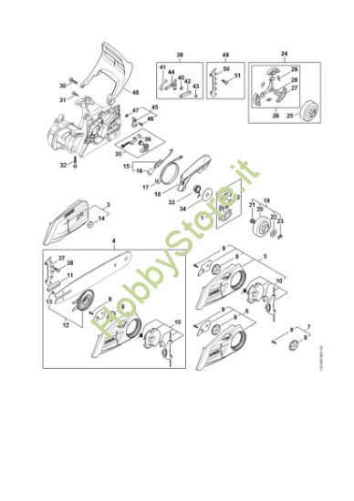 Picture of Frizione, freno catena MS 172 C-BE