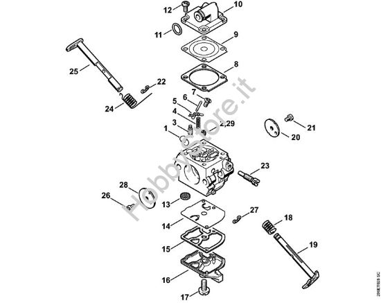 Carburatore C1Q-S152 Motoseghe a benzina (MS) MS 180 C-B D della marca STIHL