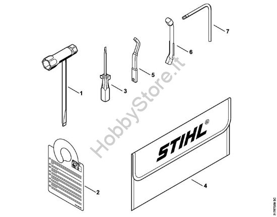 Attrezzi, accessorio a richiesta Motoseghe a benzina (MS) MS 192 T della marca STIHL