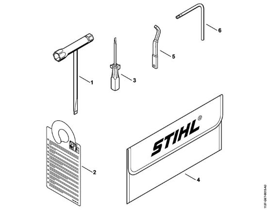 Attrezzi, accessorio a richiesta Motoseghe a benzina (MS) MS 193 T della marca STIHL