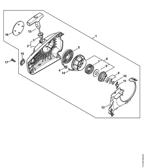 Dispositivo di avviamento ErgoStart Motoseghe a benzina (MS) MS 194 C-E della marca STIHL