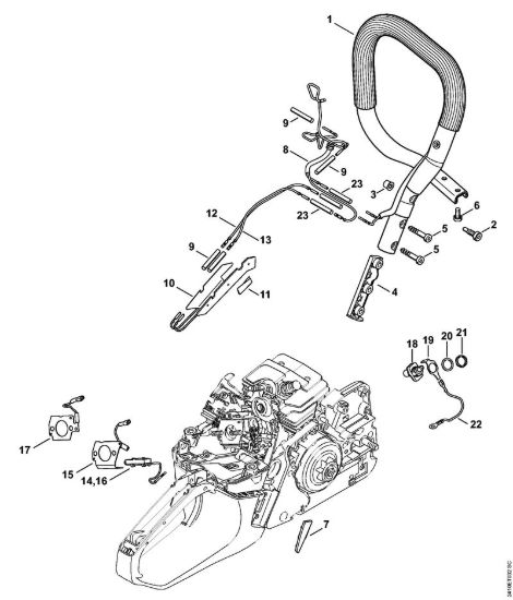 Riscaldamento Motoseghe a benzina (MS) MS 241 C-M VW della marca STIHL