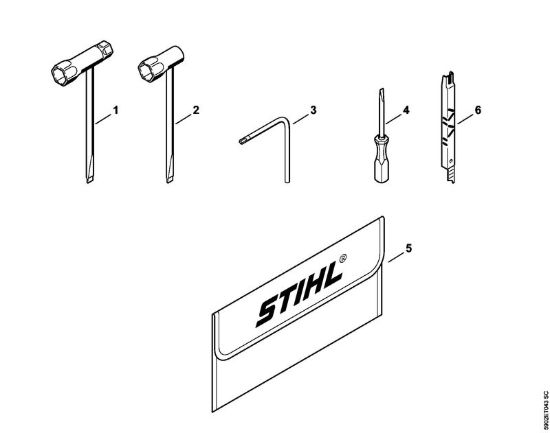 Attrezzi, accessorio a richiesta Motoseghe a benzina (MS) MS 261 C-M VW della marca STIHL