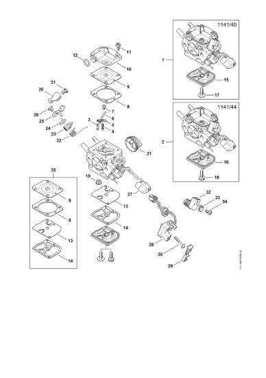 Picture of Carburatore 1141/40, 1141/44 MS 261 C-M VW