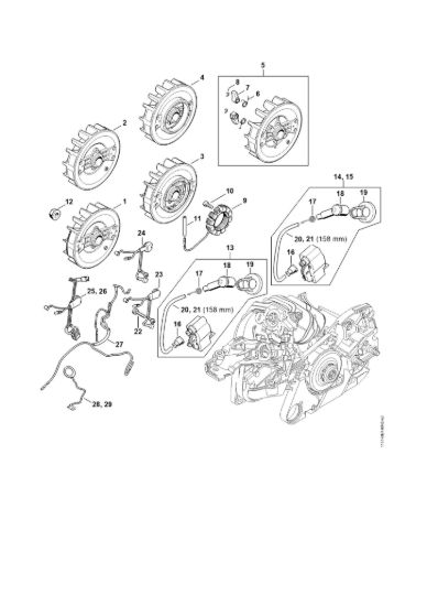 Picture of Impianto di accesione, Fascio di cavi MS 261 C-M VW