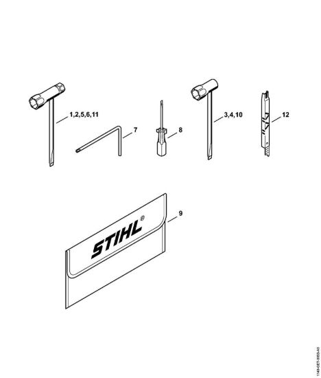 Attrezzi, accessorio a richiesta Motoseghe a benzina (MS) MS 362 C-M VW della marca STIHL