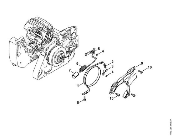 Freno catena Motoseghe a benzina (MS) MS 382 della marca STIHL