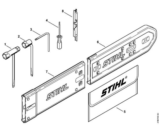 Attrezzi, accessorio a richiesta Motoseghe a benzina (MS) MS 441 C-M W della marca STIHL