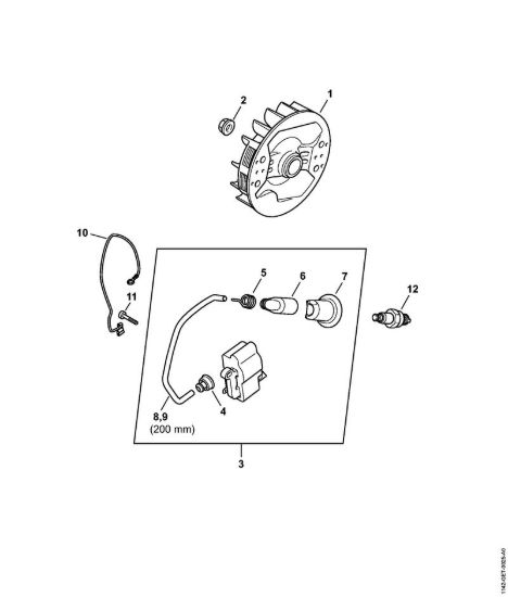 Impianto di accesione Motoseghe a benzina (MS) MS 462 della marca STIHL