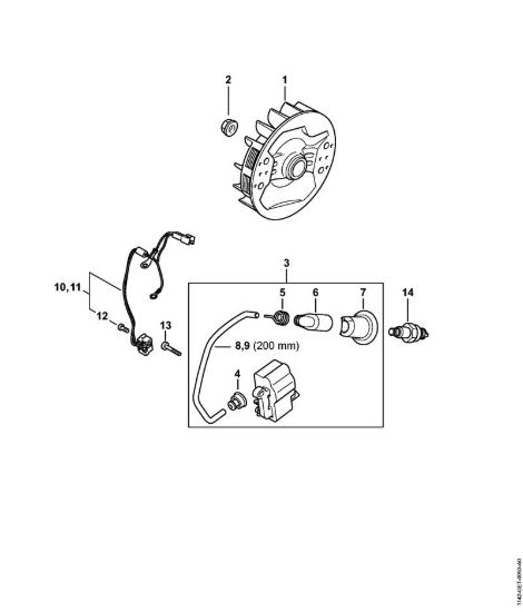 Impianto di accesione M-Tronic Motoseghe a benzina (MS) MS 462 C-M della marca STIHL