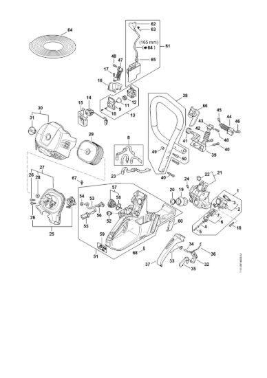 Picture of Impianto d'iniezione, Corpo serbatoio, Manico tubolare MS 500i MS 500i