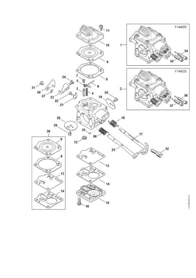 Picture of Carburatore 1144/05, 1144/25 MS 651-R
