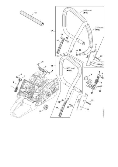 Picture of Sistema AV, Manico tubolare MS 651-R