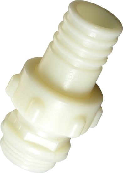 Raccordo dritto in Nylon filetto 1" 1/4 (diam. 35 mm)