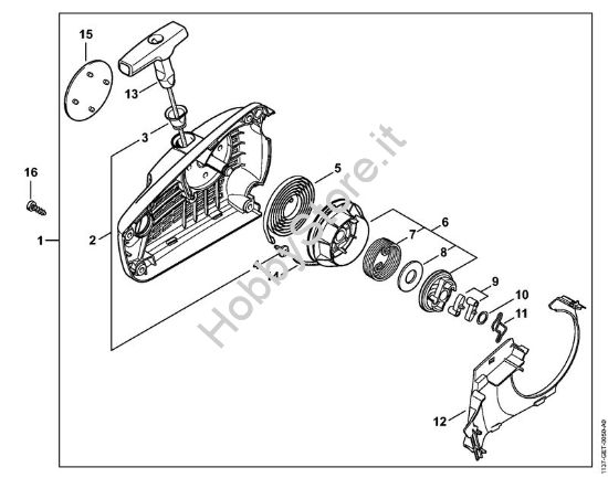 Dispositivo di avviamento ErgoStart Motoseghe a benzina (MS) MS 193 C-E della marca STIHL