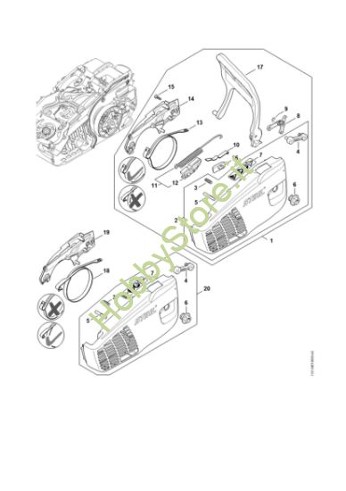 Picture of Coperchio rocchetto catena MS 194 C-E
