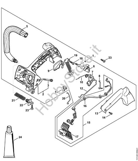 Corpo impugnatura ErgoStart Motoseghe a benzina (MS) MS 194 TC-E della marca STIHL