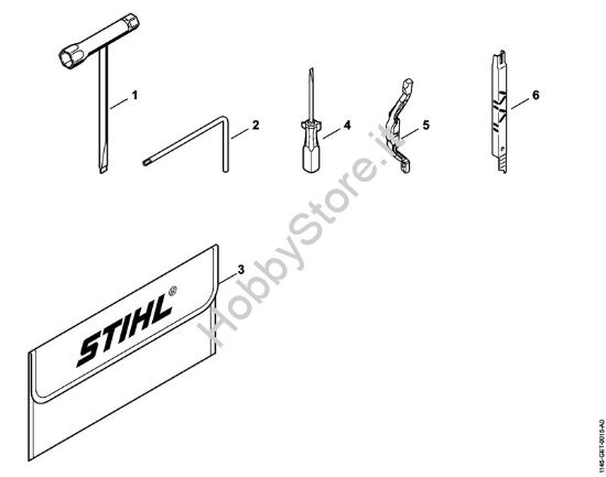 Attrezzi, accessorio a richiesta Motoseghe a benzina (MS) MS 201 C-M della marca STIHL
