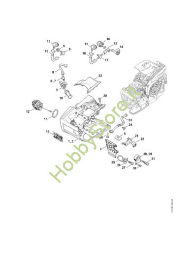 Picture of Corpo serbatoio MS 201 TC-M