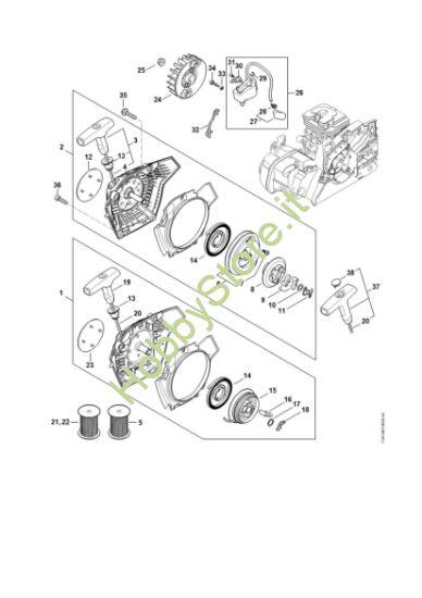 Picture of Dispositivo avviamento, impianto di accensione MS 212 C-BE