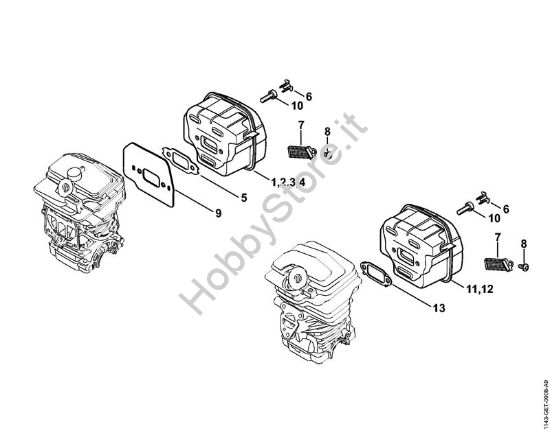 Silenziatore Motoseghe a benzina (MS) MS 231 C-BE della marca STIHL
