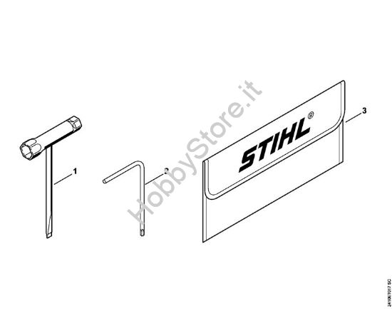 Attrezzi, accessorio a richiesta Motoseghe a benzina (MS) MS 241 C-BEM della marca STIHL
