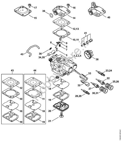 Carburatore Motoseghe a benzina (MS) MS 251 della marca STIHL
