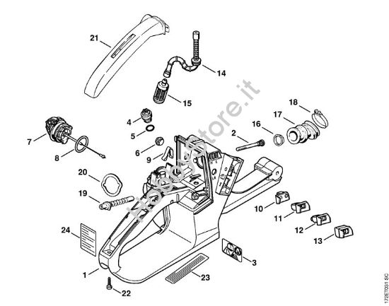 Corpo serbatoio Motoseghe a benzina (MS) MS 260 FarmBoss della marca STIHL
