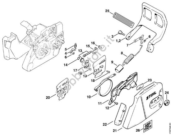 Freno catena Motoseghe a benzina (MS) MS 260-VW della marca STIHL