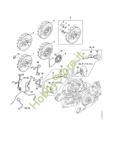Picture of Impianto di accesione, Fascio di cavi MS 261 C-BE