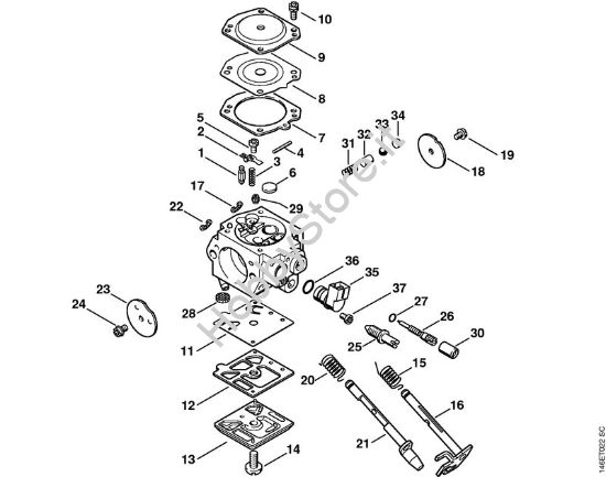 Carburatore HD-39 Motoseghe a benzina (MS) MS 280 C-BQ della marca STIHL