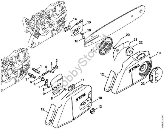 Dispositivo tendicatena Motoseghe a benzina (MS) MS 280 C-BQ Z della marca STIHL