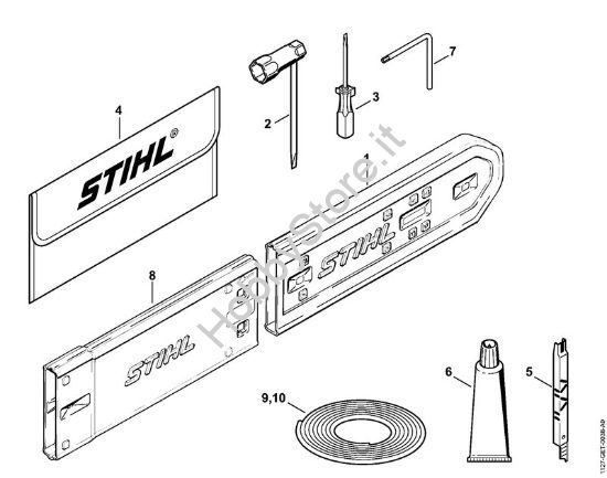 Attrezzi, accessorio a richiesta Motoseghe a benzina (MS) MS 290 della marca STIHL