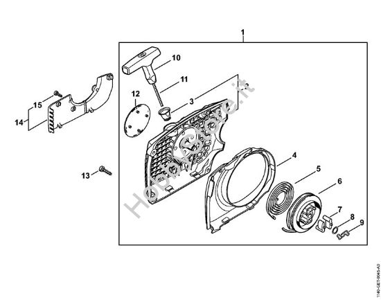 Dispositivo di avviamento Motoseghe a benzina (MS) MS 311-Z della marca STIHL