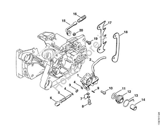 Pompa olio Motoseghe a benzina (MS) MS 340 della marca STIHL