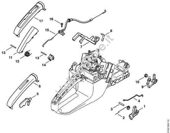 Comando gas Motoseghe a benzina (MS) MS 361 della marca STIHL