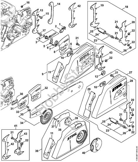 Dispositivo tendicatena Motoseghe a benzina (MS) MS 361 C-B della marca STIHL