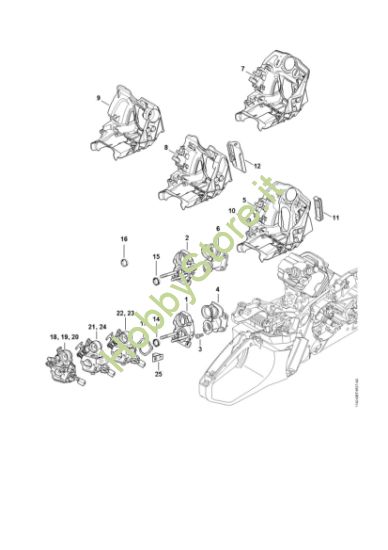 Picture of Supporto carburatore MS 362 C-M
