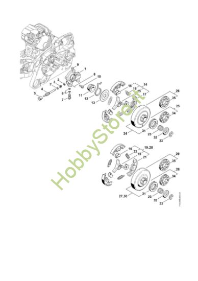 Picture of Pompa olio, frizione MS 362 C-Q
