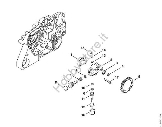 Pompa olio Motoseghe a benzina (MS) MS 380 della marca STIHL