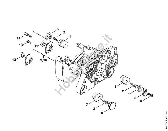 Sistema AV Motoseghe a benzina (MS) MS 380 della marca STIHL