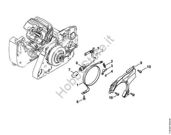 Freno catena Motoseghe a benzina (MS) MS 382 della marca STIHL