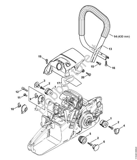 Sistema AV, Cappottatura Motoseghe a benzina (MS) MS 382 della marca STIHL