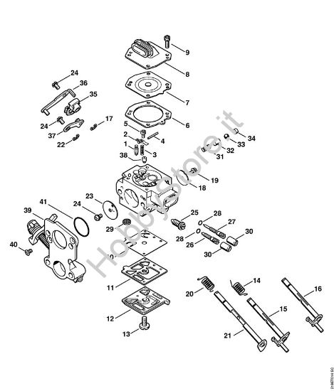 Carburatore HD-41 Motoseghe a benzina (MS) MS 441 della marca STIHL