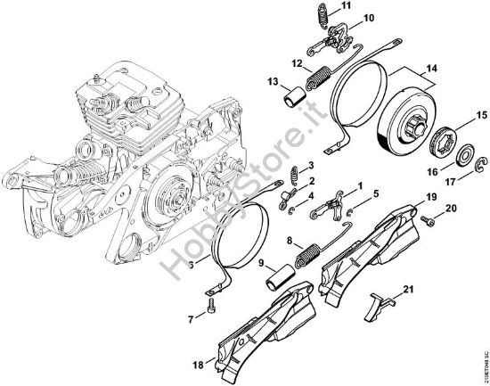Freno catena Motoseghe a benzina (MS) MS 441 C-MQ della marca STIHL