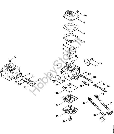 Carburator HD-50, HD-51 Motoseghe a benzina (MS) MS 461-Z della marca STIHL