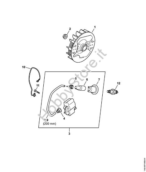 Impianto di accesione Motoseghe a benzina (MS) MS 462 della marca STIHL