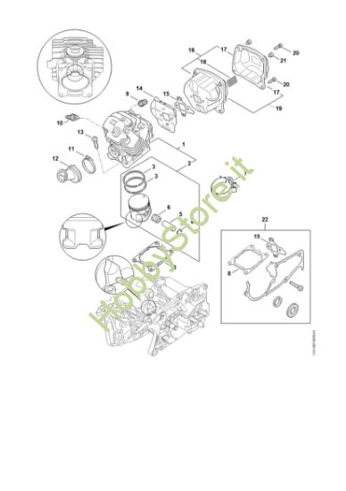 Picture of Cilindro, silenziatore MS 462 C-M