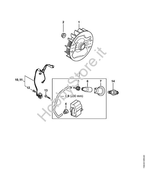 Impianto di accesione M-Tronic Motoseghe a benzina (MS) MS 462 C-M della marca STIHL